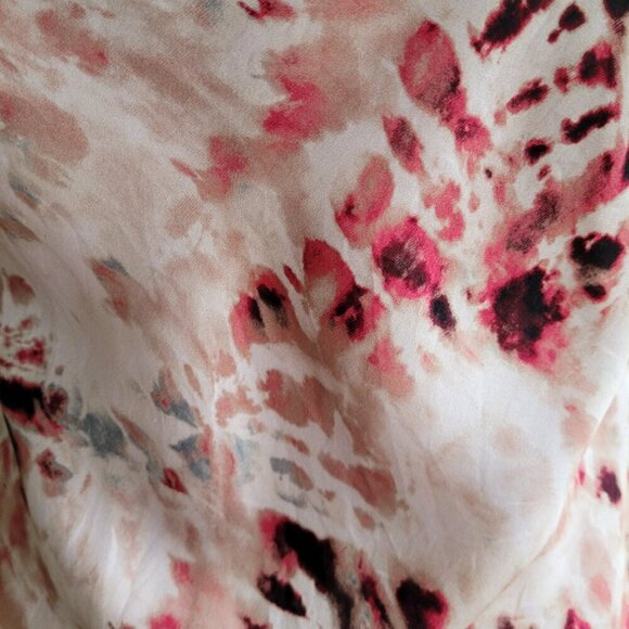 Silk CAMI NYC Raine Blush Tie Dye V-Neck XS - Picture 3 of 11